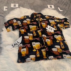 Men's Button Down - Beer Shirt